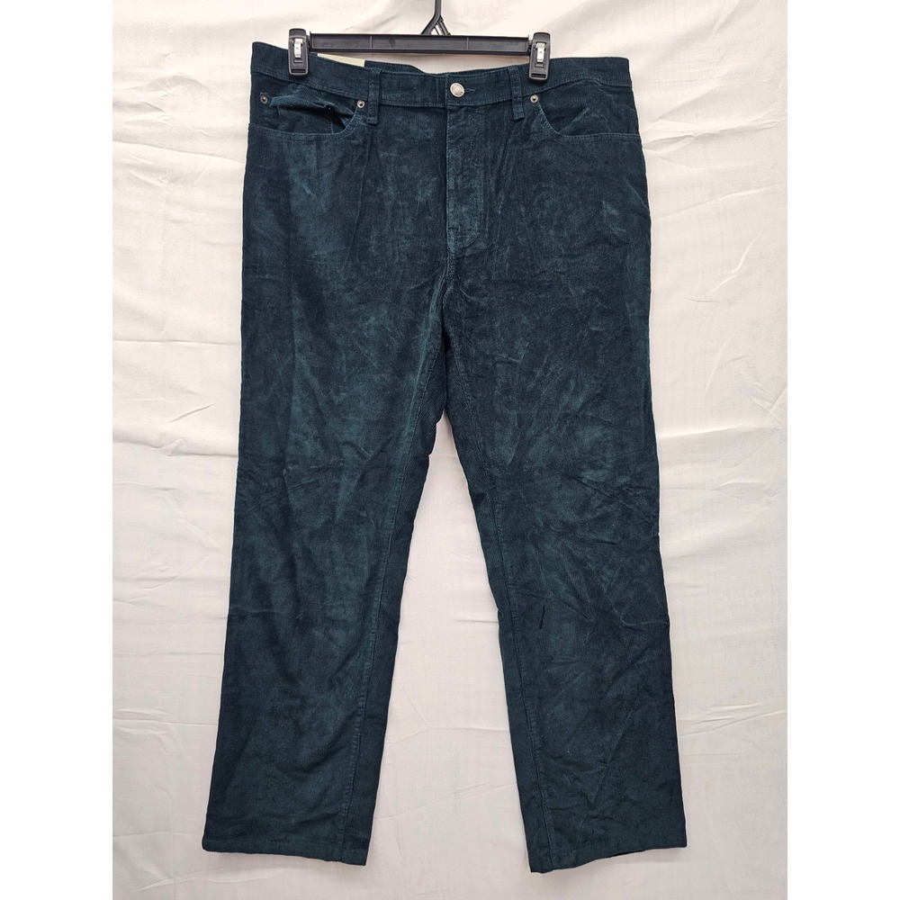 Goodfellow & Co Mens 38x32 Green Corduroy 5-Pocket Straight Fit Pants NWT